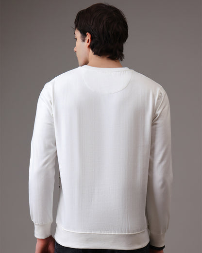 Naruto Anime  Regular Fit Off White Sweatshirt  Men