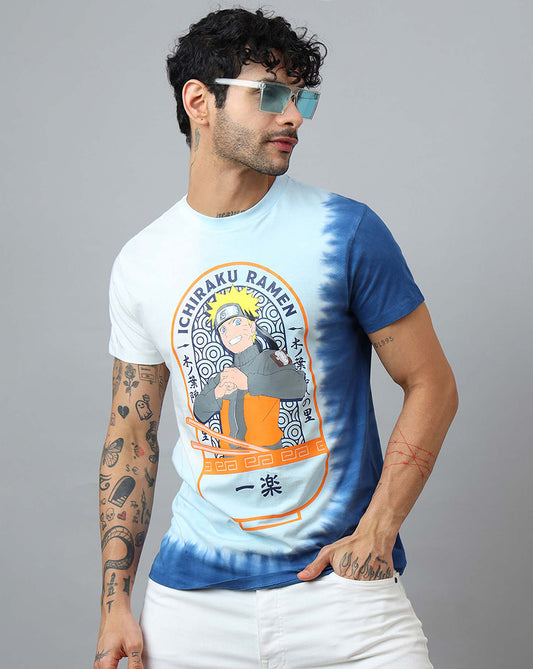 Naruto Printed Regular Fit Tshirt For Men