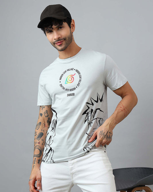 Naruto Printed Regular Fit Tshirt For Men