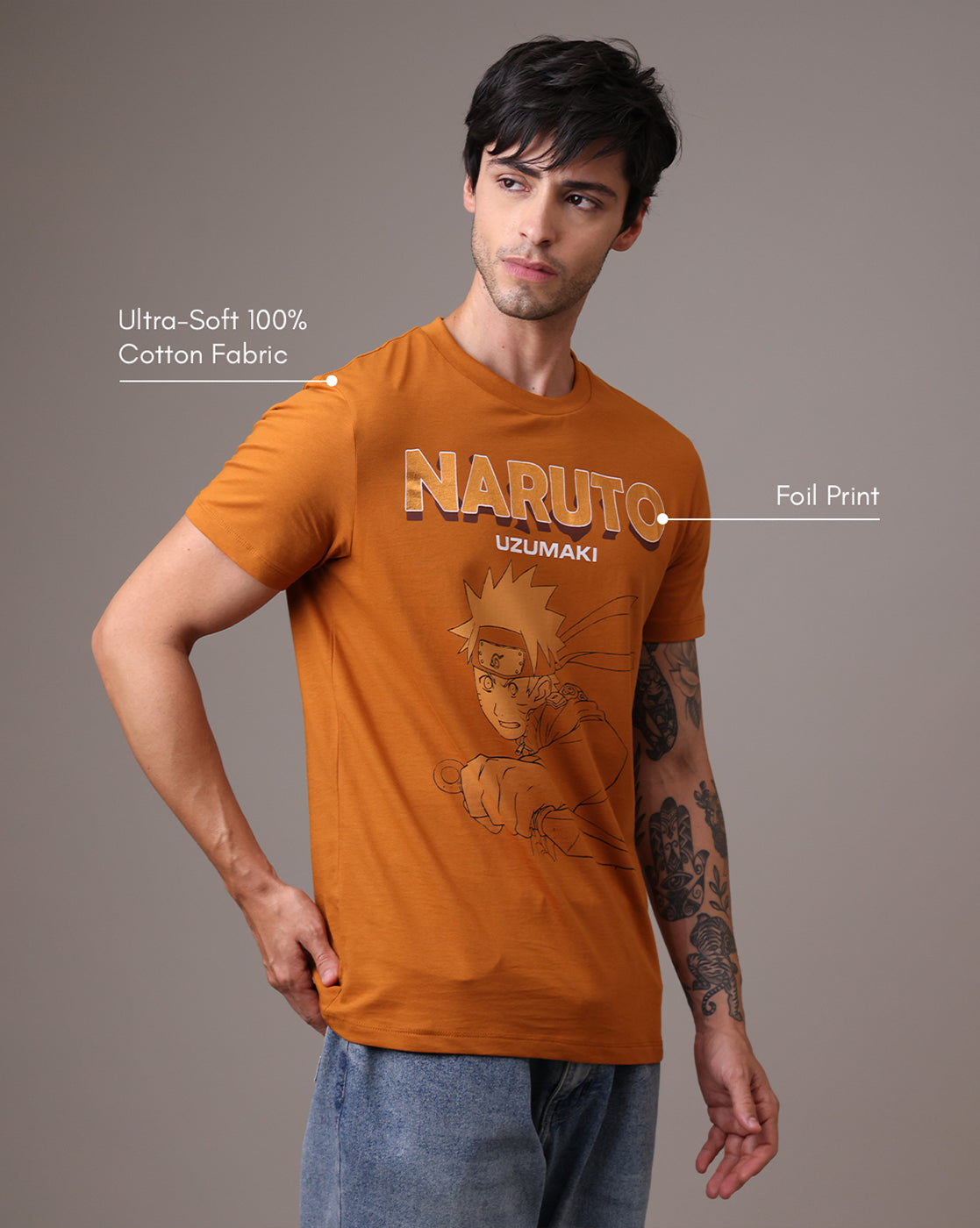Naruto Uzumaki Regular Fit Tshirt Men