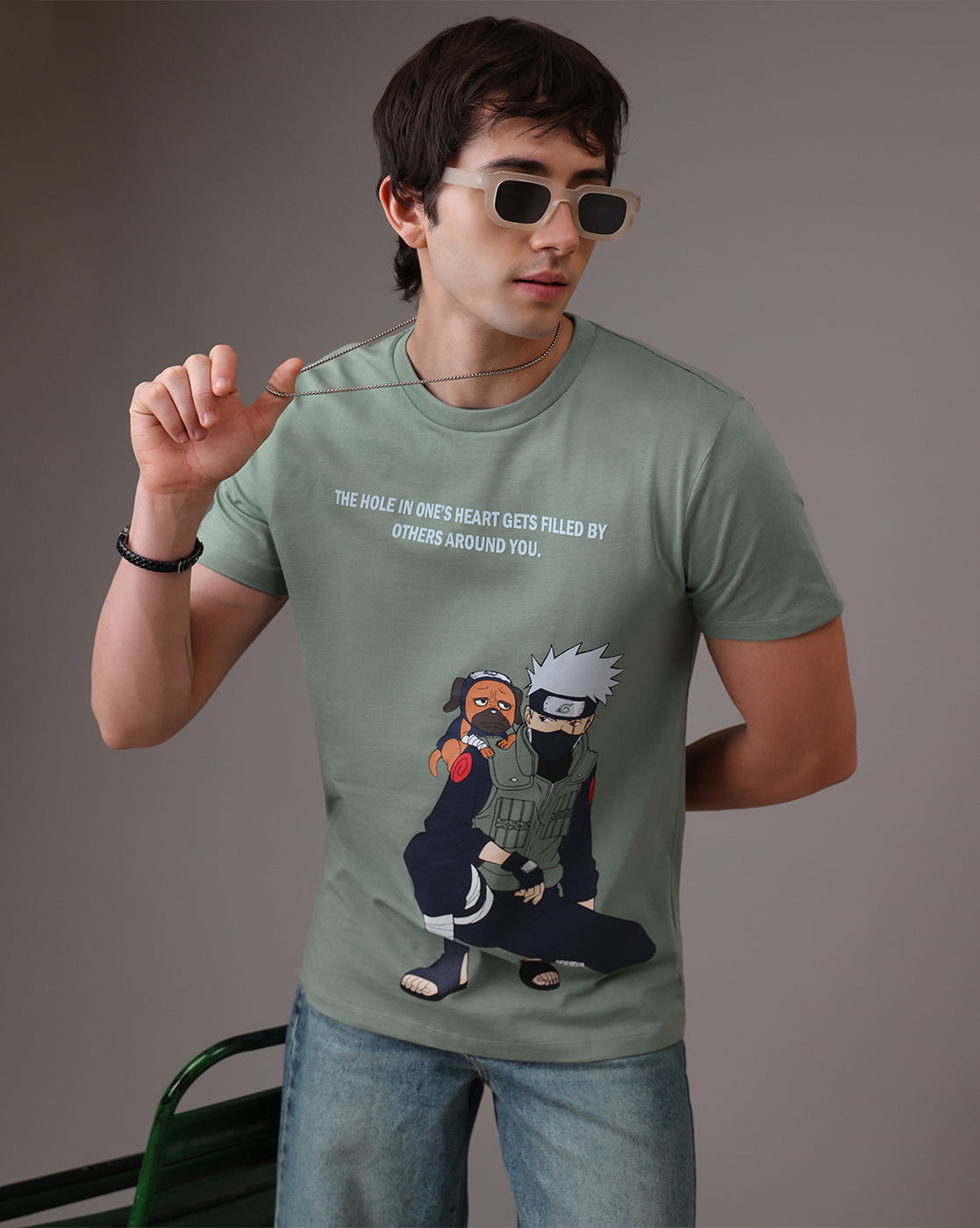 Naruto Kakashi Hatake  Regular Fit Tshirt  Men