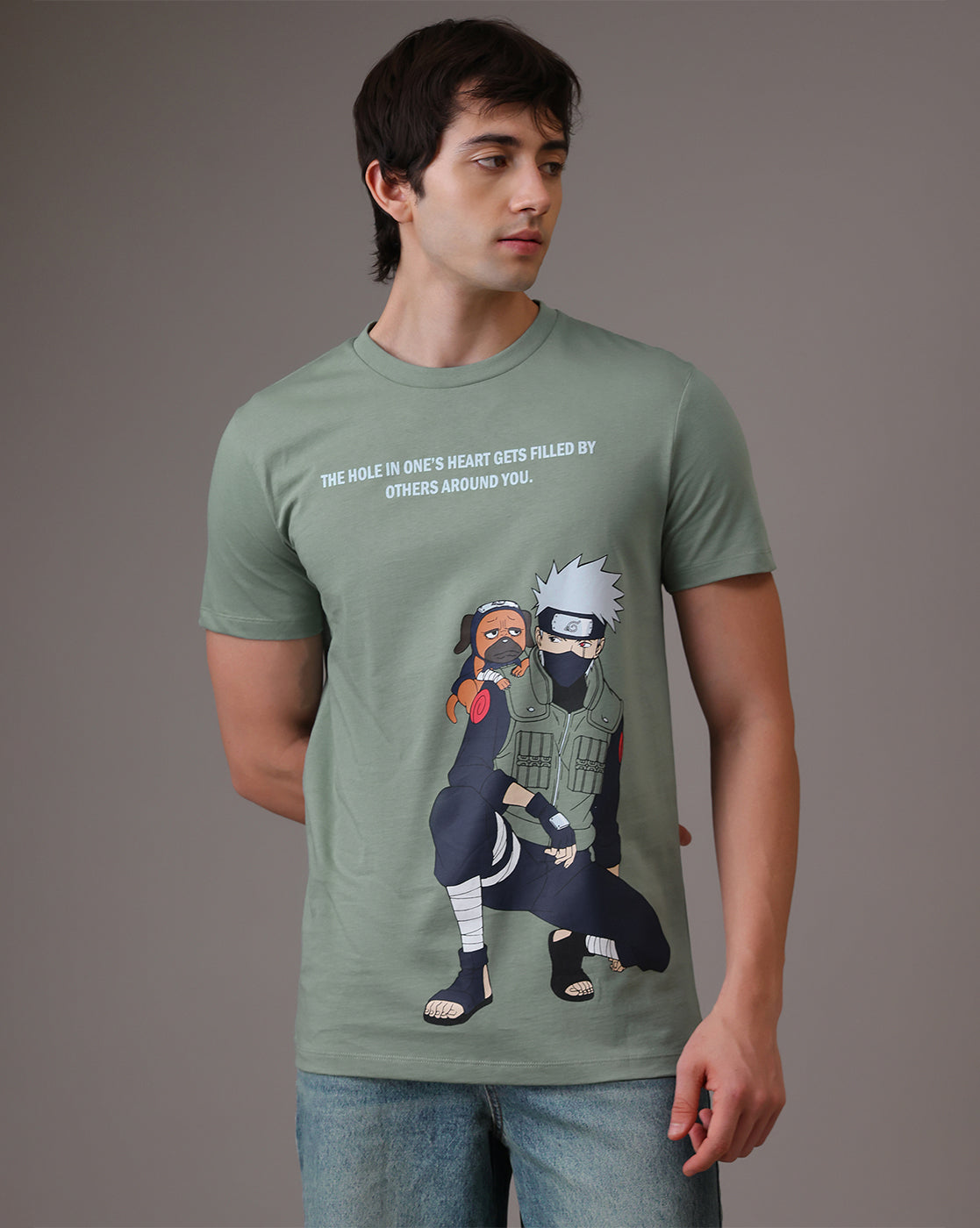 Naruto Kakashi Hatake  Regular Fit Tshirt  Men
