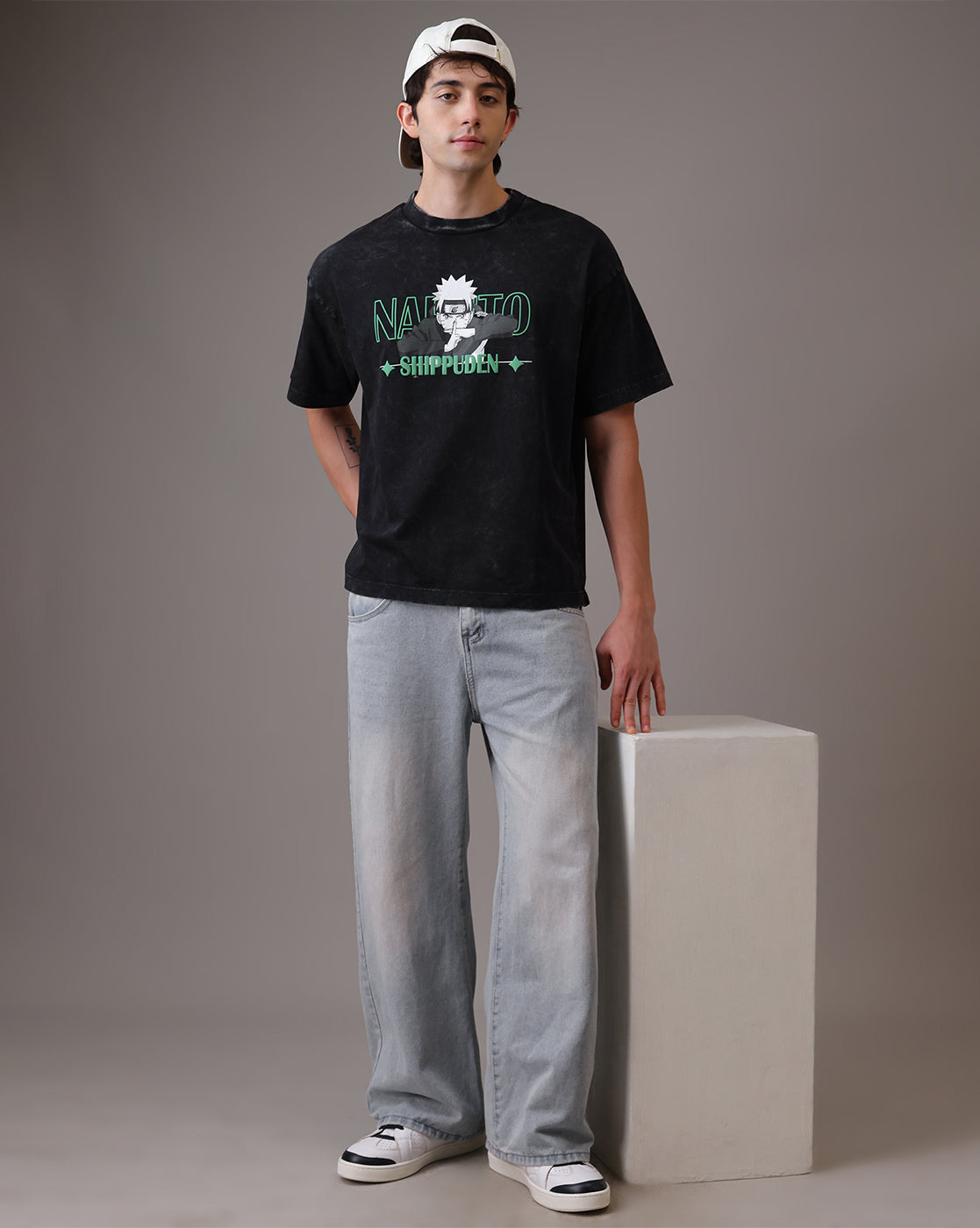 Sasuke Uchiha and Naruto Uzumaki  Oversized Tshirt  Men
