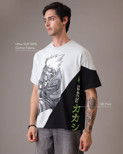 Naruto Kakashi Hatake Oversized Tshirt  Men