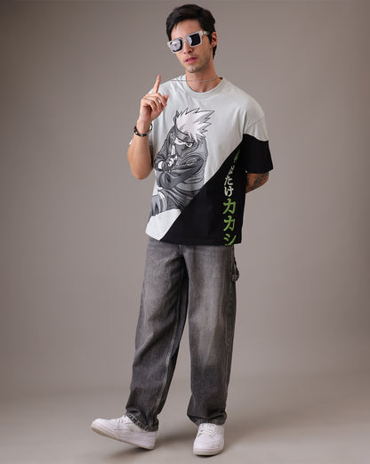 Naruto Kakashi Hatake Oversized Tshirt  Men