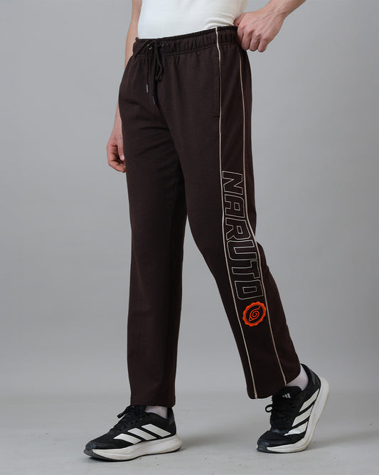 Naruto Printed Straight Regular Fit Joggers For Men