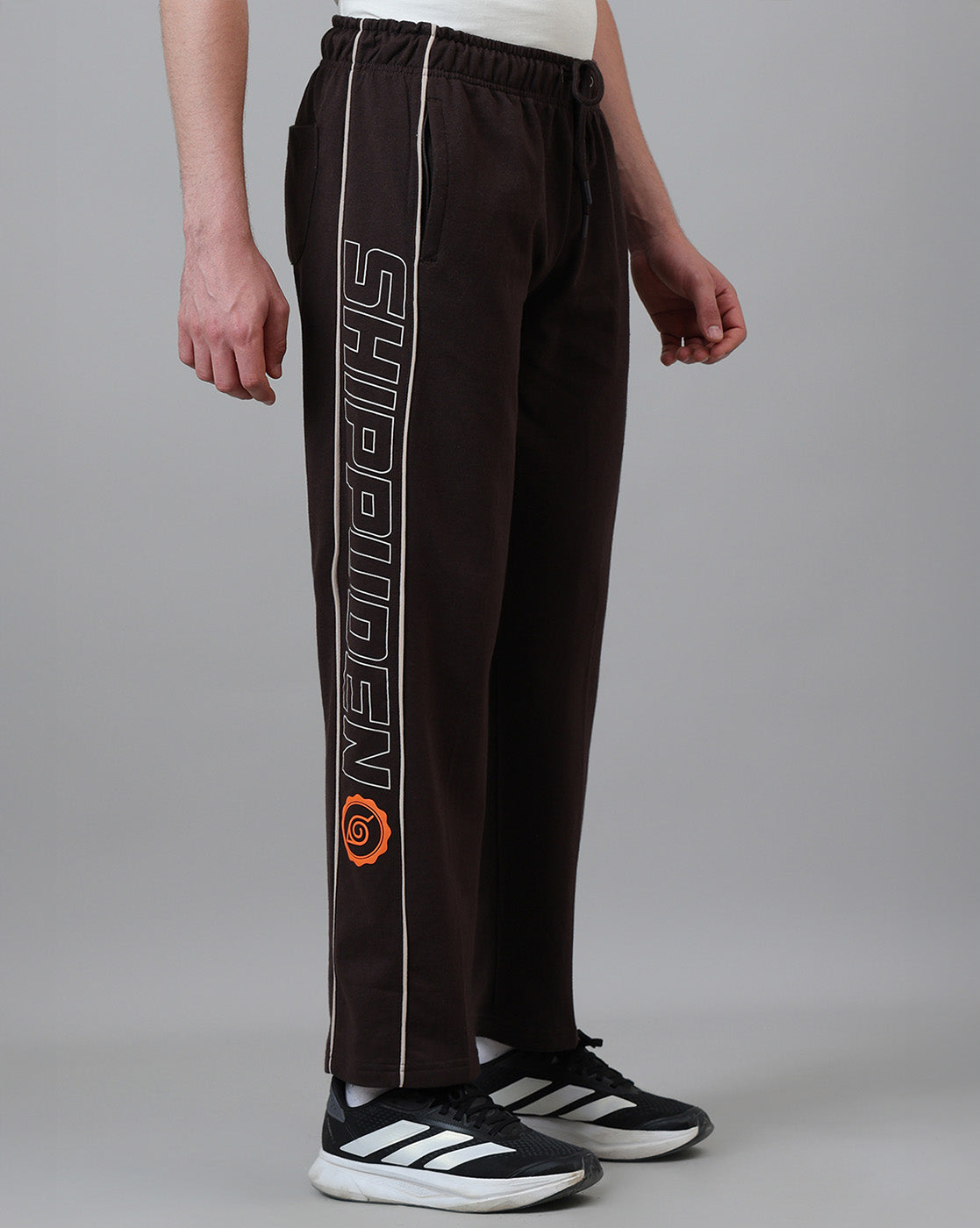 Naruto Printed Straight Regular Fit Joggers For Men