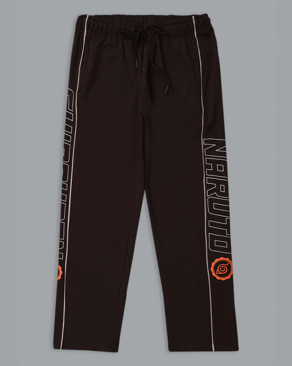 Naruto Printed Straight Regular Fit Joggers For Men