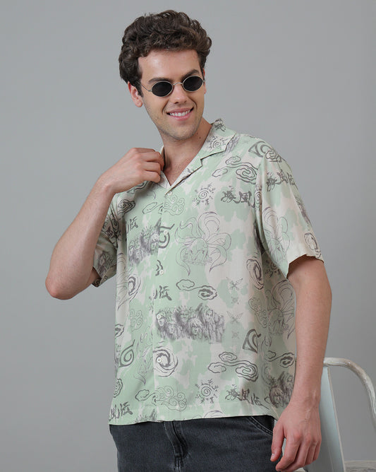 Naruto Printed Relaxed Fit Shirt For Men