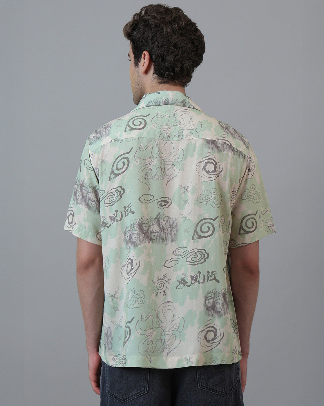 Naruto Printed Relaxed Fit Shirt For Men