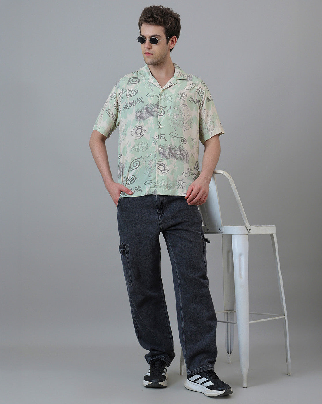 Naruto Printed Relaxed Fit Shirt For Men