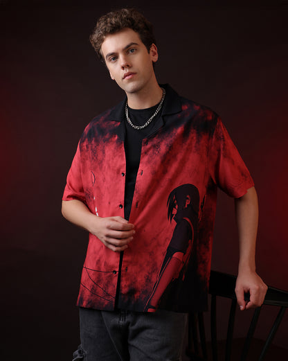 Naruto Itachi Uchiha Regular Fit Casual Shirt