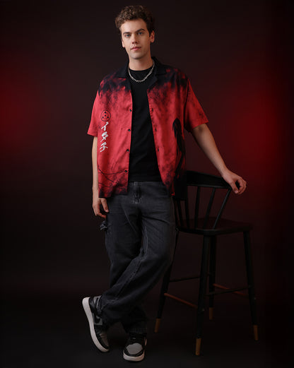 Naruto Itachi Uchiha Regular Fit Casual Shirt