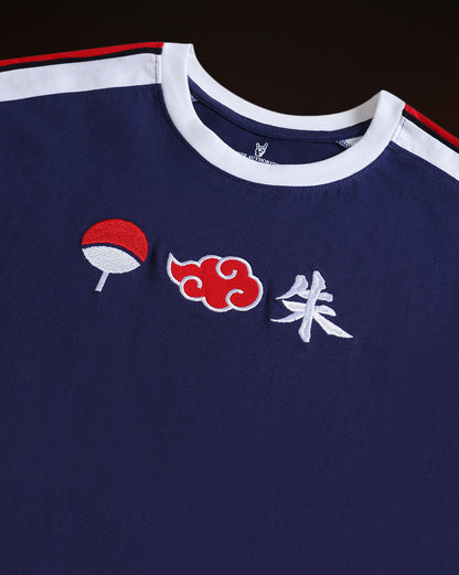 Naruto Uchiha & Akatsuki Embroidered Relaxed Fit Tshirt Men
