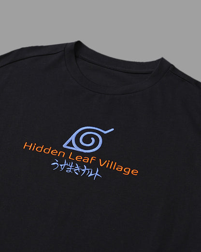 Naruto Embroidered Oversized Tshirt  Men