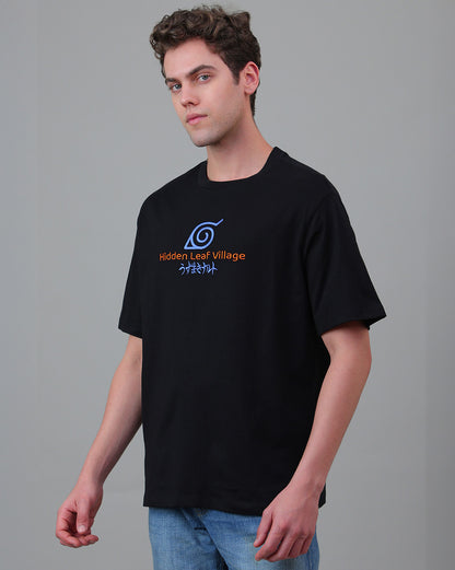 Naruto Embroidered Oversized Tshirt  Men