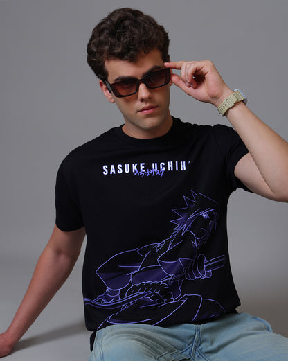 Naruto Sasuke Uchiha  Relaxed Fit Tshirt  Men