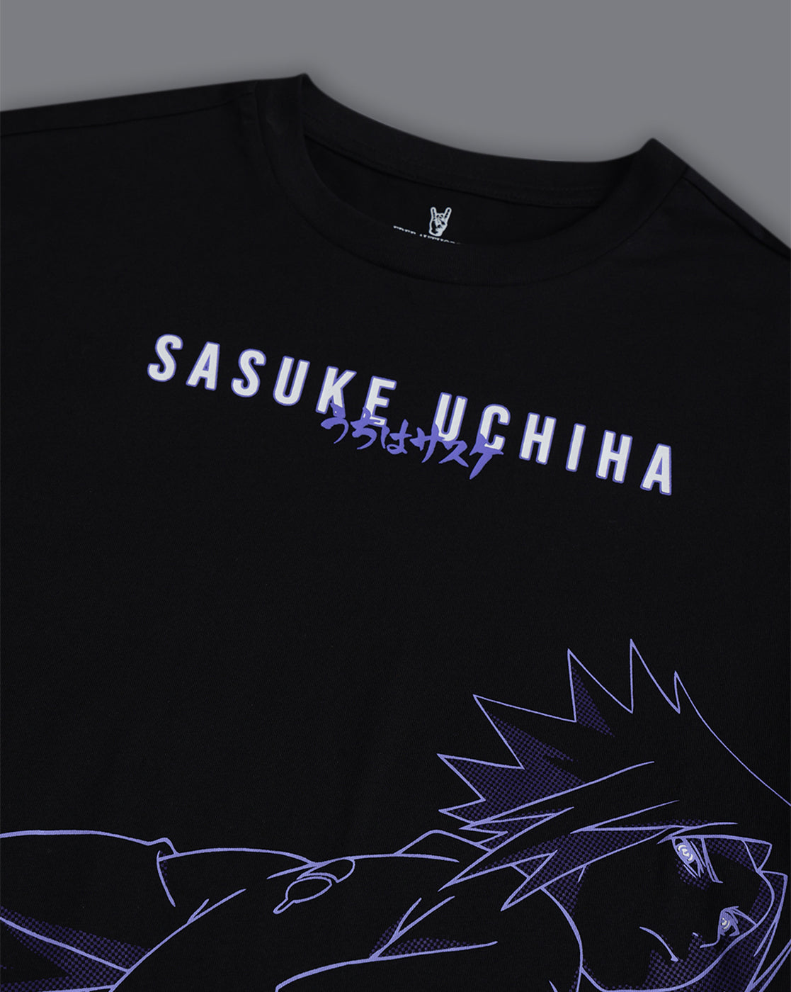 Naruto Sasuke Uchiha Printed  Relaxed Fit Tshirt For Men