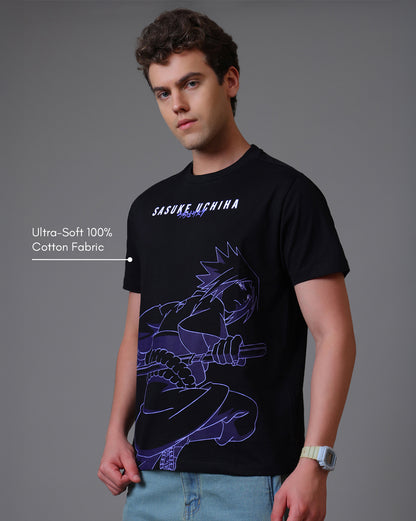 Naruto Sasuke Uchiha  Relaxed Fit Tshirt  Men