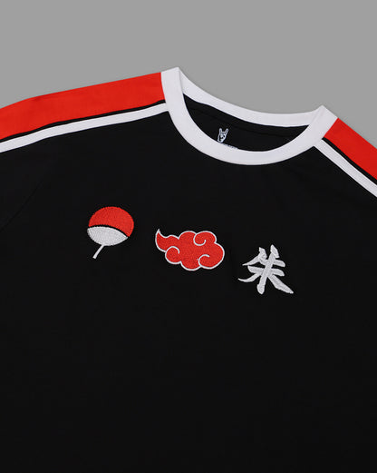 Naruto Embroidered Regular Fit Raglan Tshirt