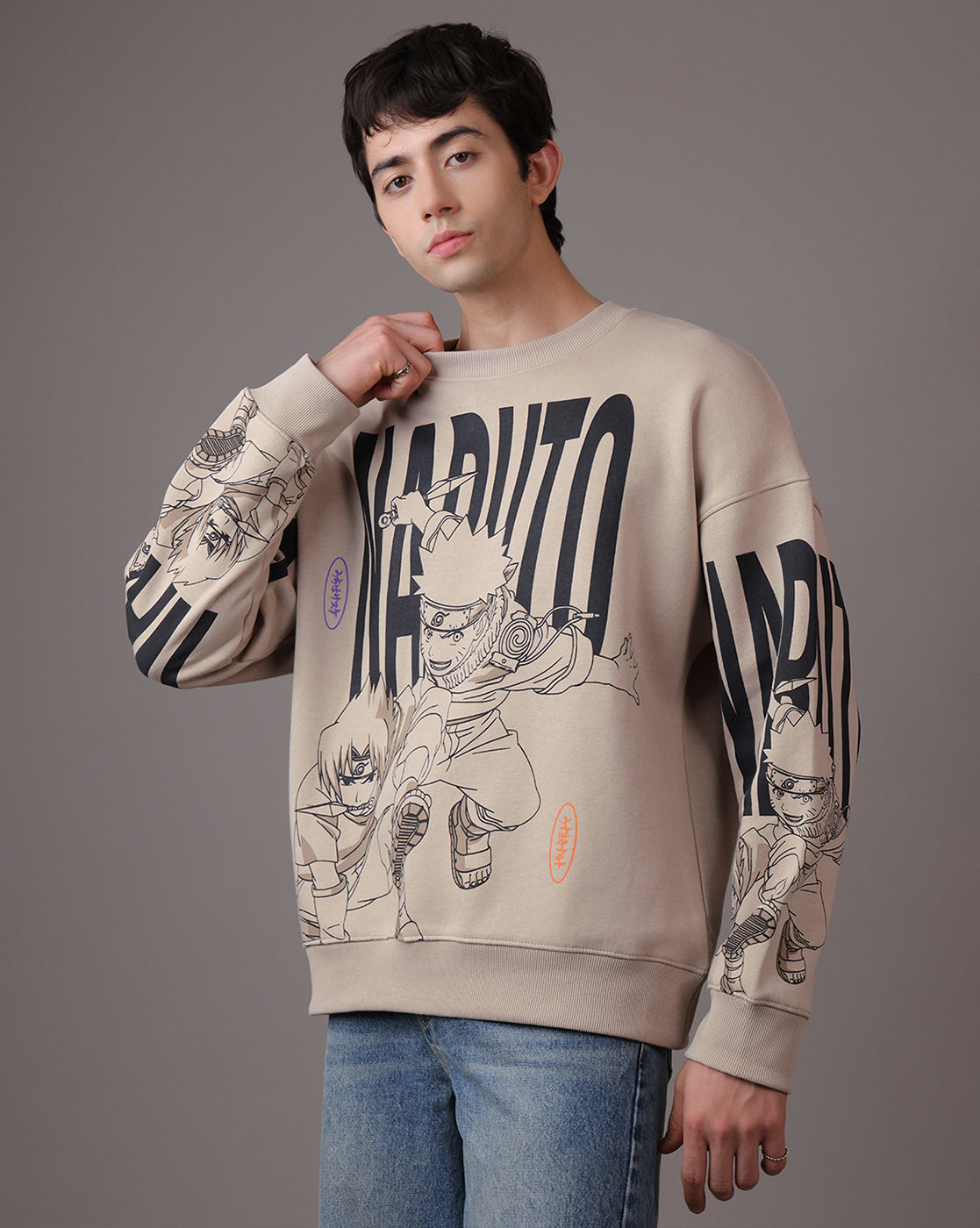 Naruto & Itachi Oversized Sweatshirt Men