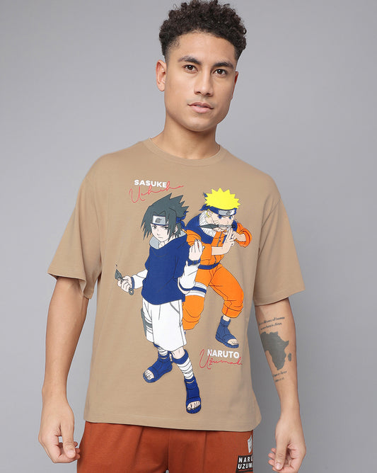 Naruto & Sasuke Oversized Tshirt Men