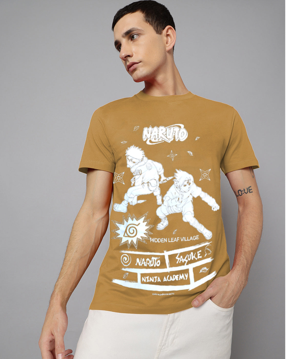 Naruto & Sasuke Regular Fit Tshirt Men