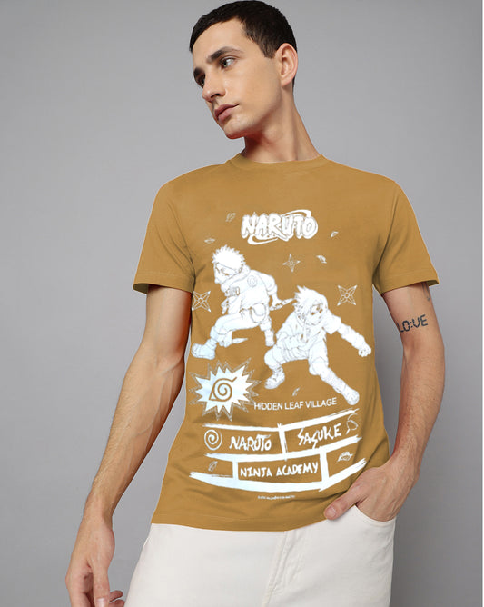 Naruto & Sasuke Regular Fit Tshirt Men