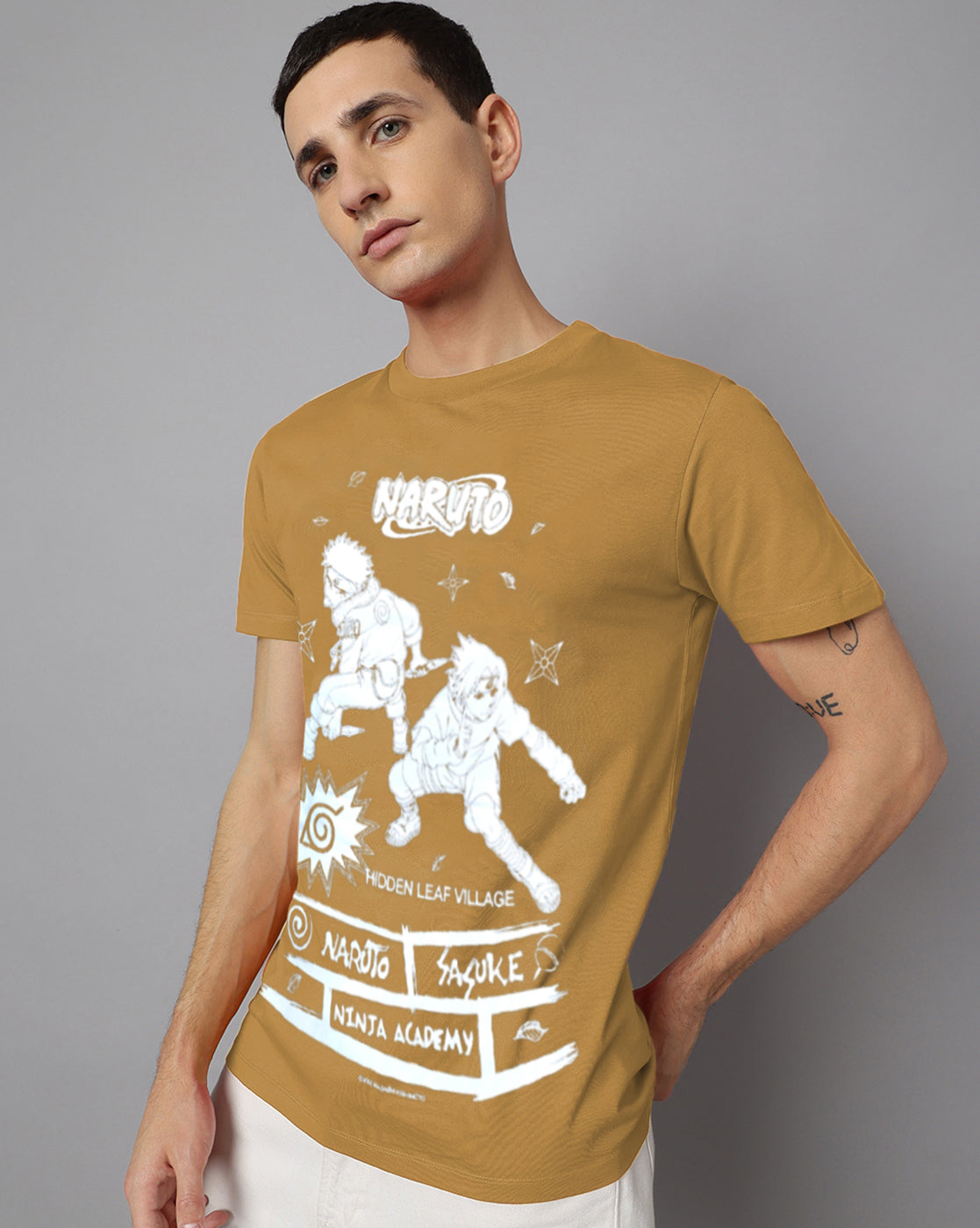 Naruto & Sasuke Regular Fit Tshirt Men