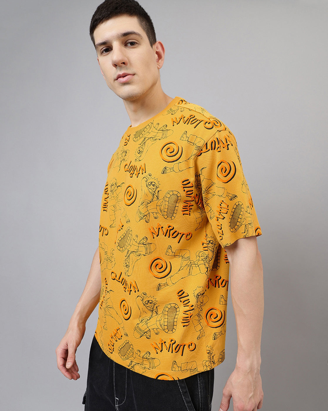 Naruto Quriky Oversized Tshirt Men