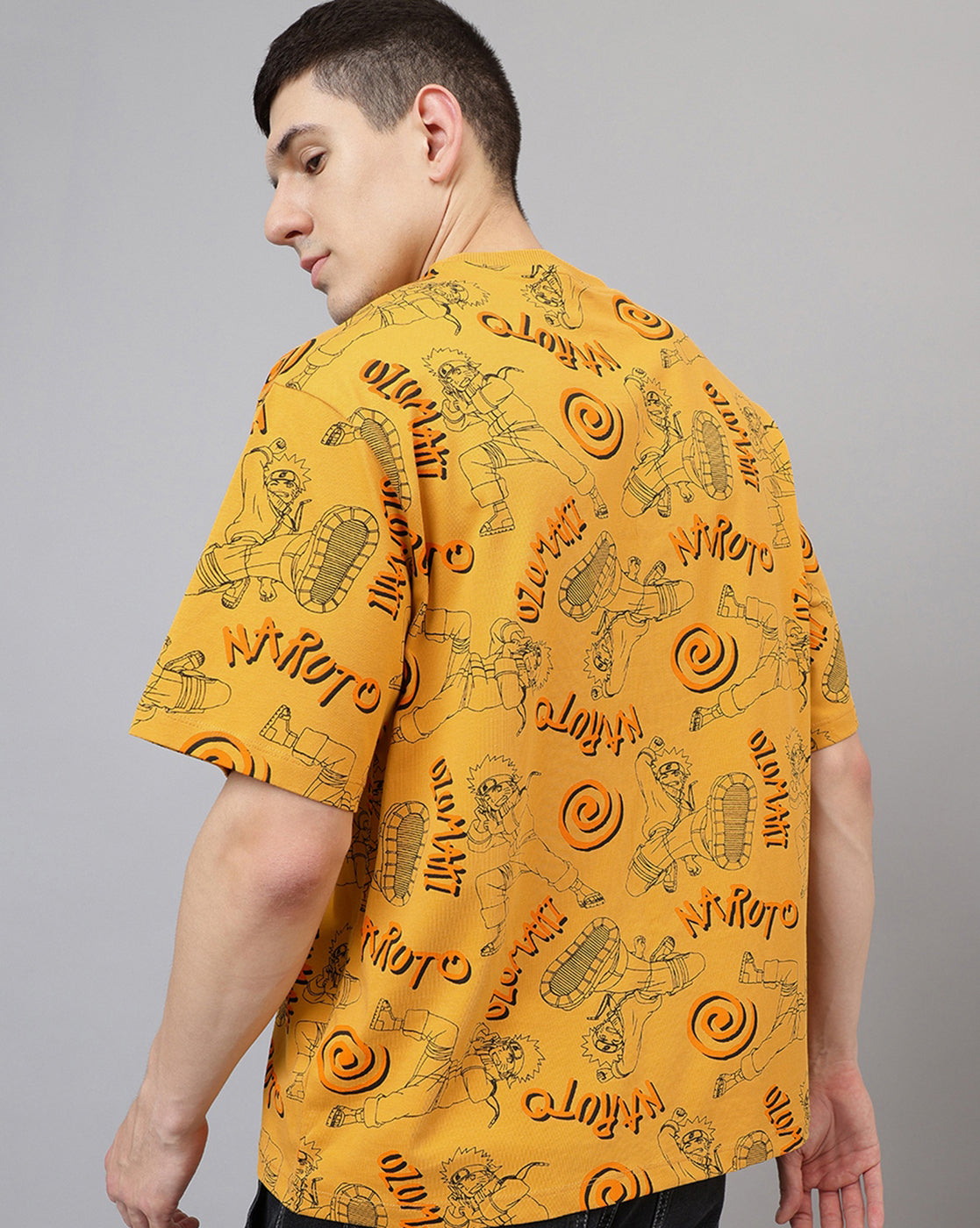 Naruto Quriky Oversized Tshirt Men