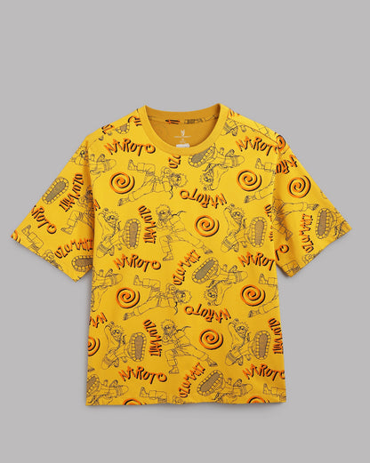Naruto Quriky Oversized Tshirt Men