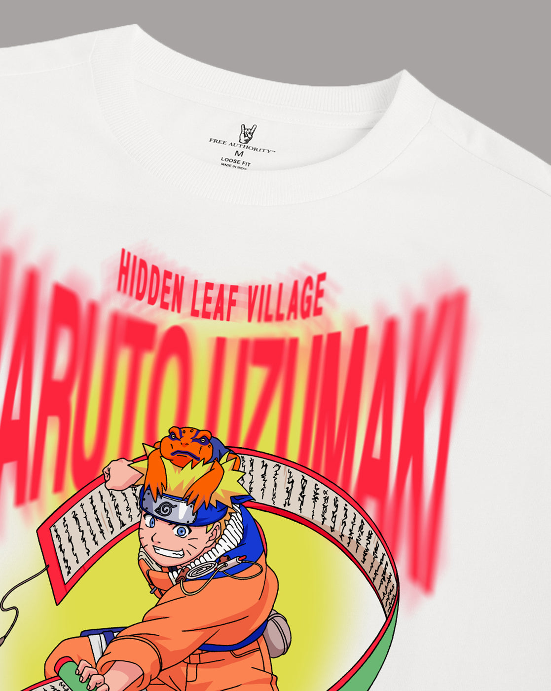 Naruto Hidden Leaf Village Oversized Tshirt Men