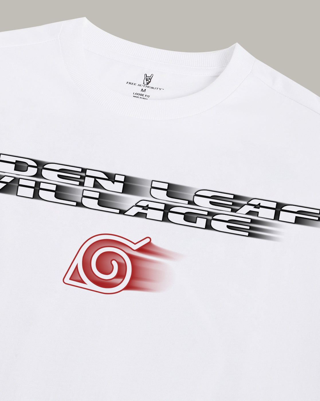 Naruto White Oversized Tshirt Men