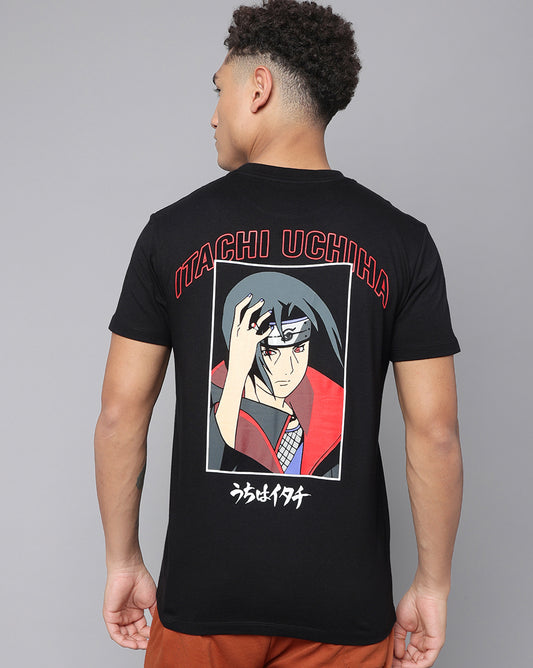 Itachi Uchiha Naruto Black Tshirt Men