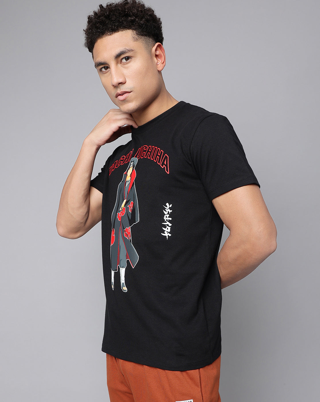 Itachi Uchiha Naruto Black Tshirt Men