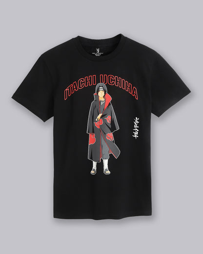 Itachi Uchiha Naruto Black Tshirt Men