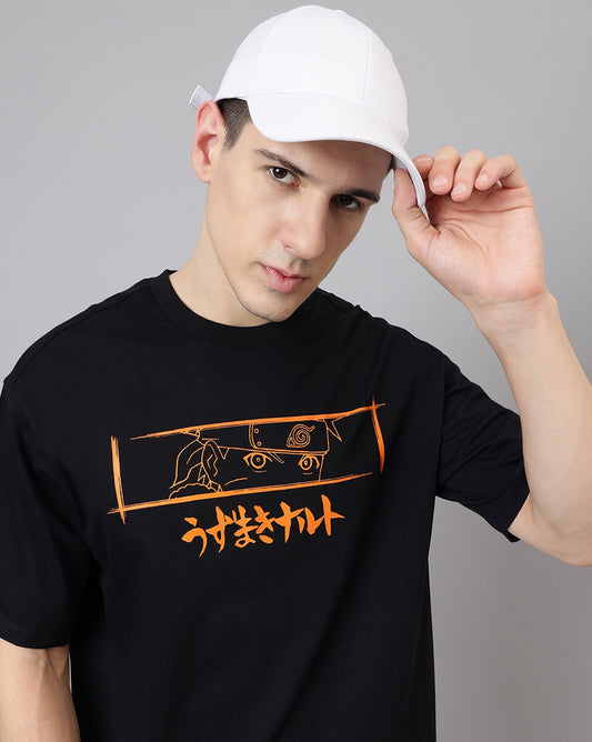 Naruto Black Oversized Tshirt Men