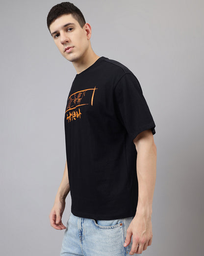 Naruto Black Oversized Tshirt Men