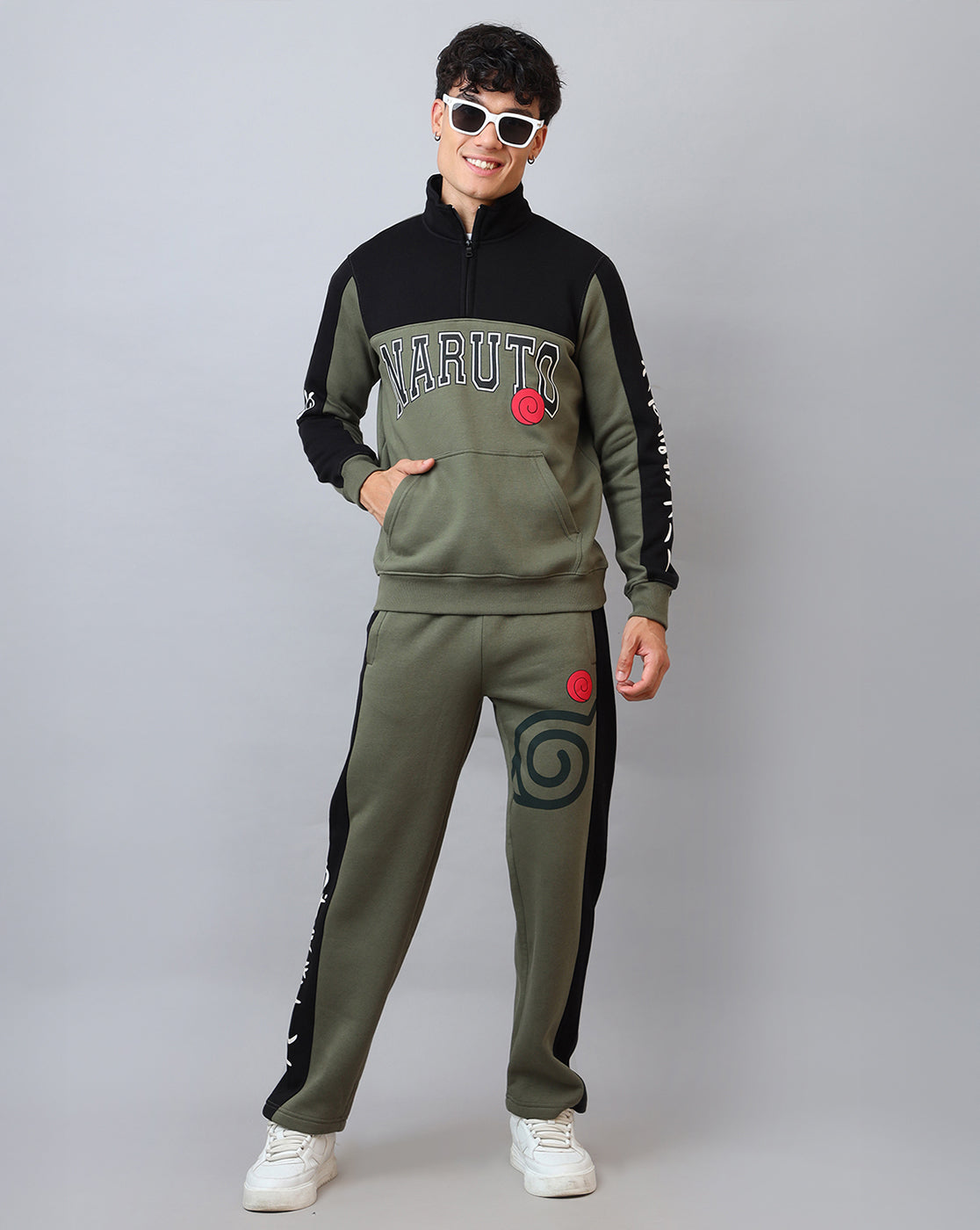 Naruto Printed Regular Fit Trackpant For Men
