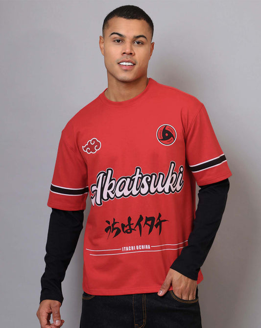 Naruto Printed Oversized Tshirt For Men