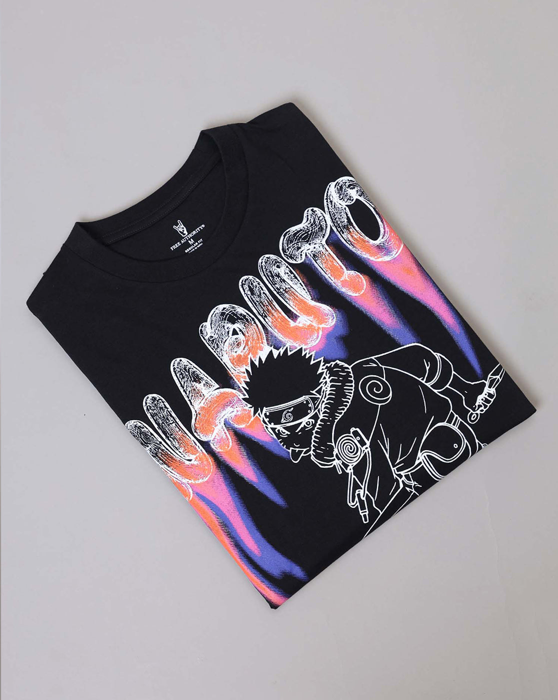 Naruto Printed Regular Fit Tshirt For Men