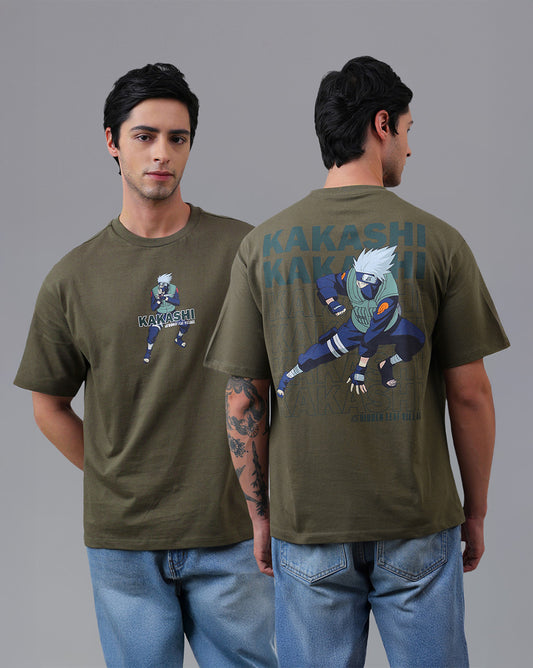 Naruto Printed Oversized Tshirt For Men