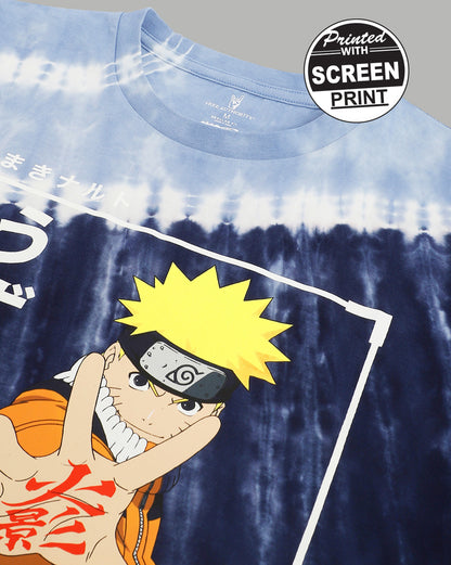 Naruto Uzumaki Tie-Dye Regular Fit Tshirt Men