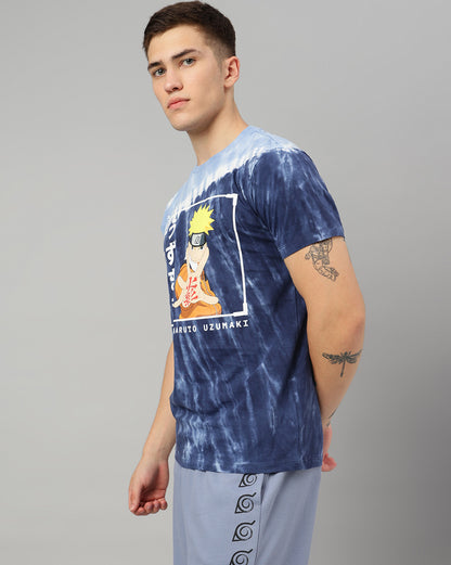 Naruto Uzumaki Tie-Dye Regular Fit Tshirt Men