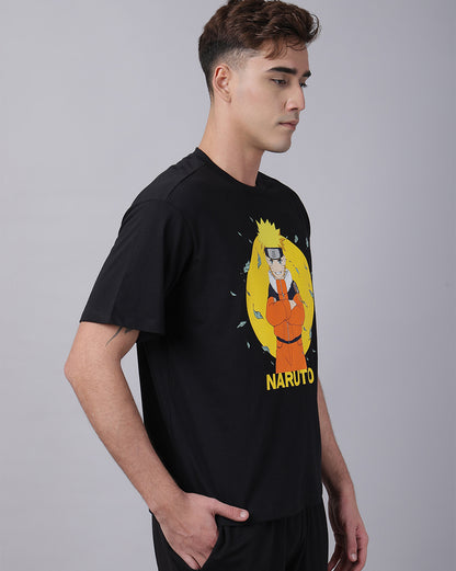 Naruto Printed Oversized Tshirt For Men