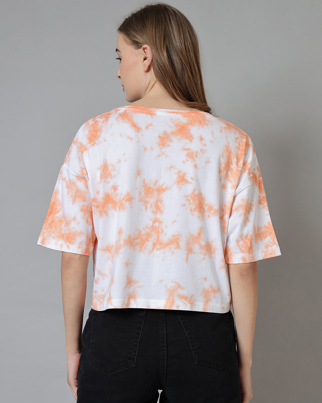 Naruto Printed Oversized Crop Fit Tshirt For Women