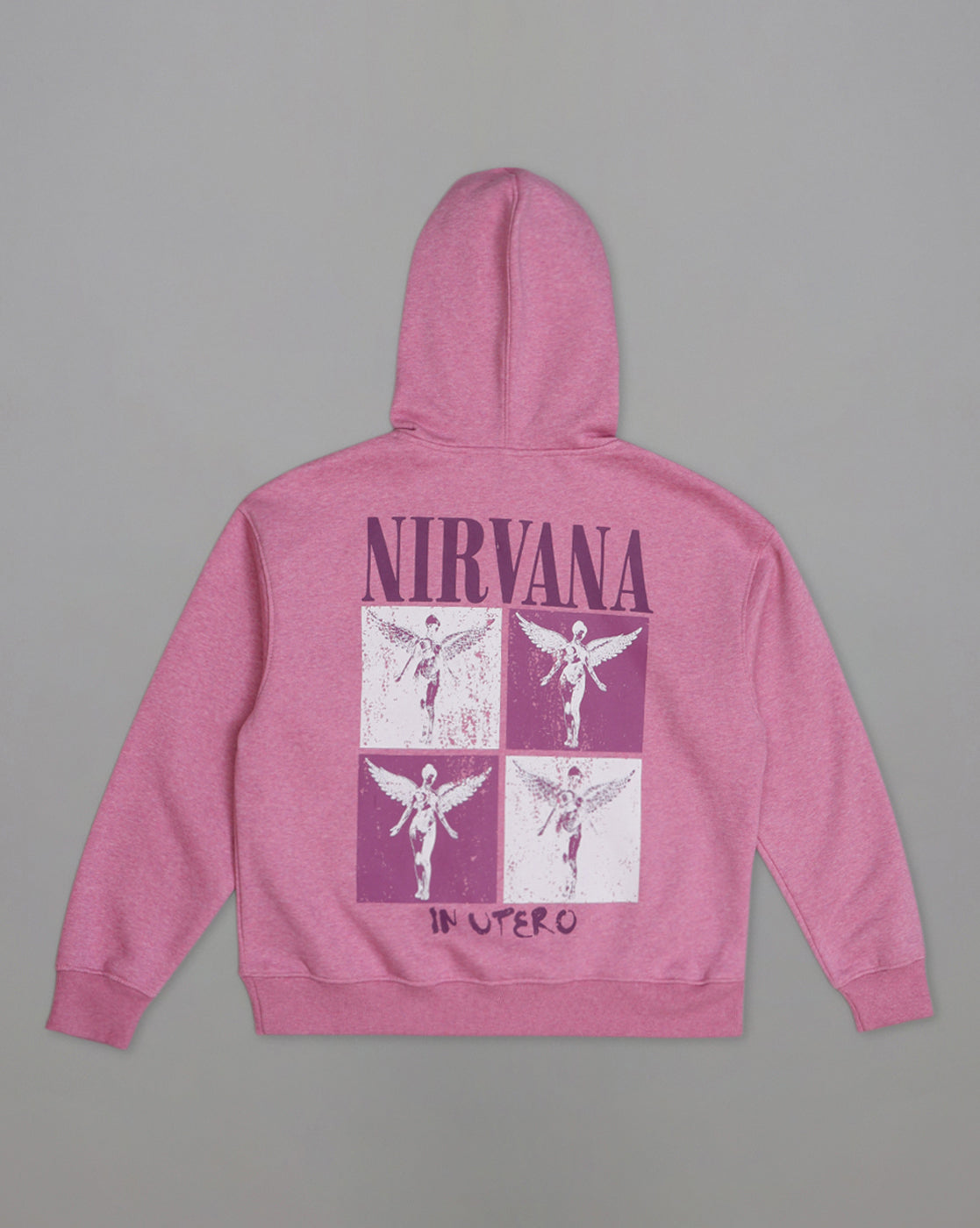Nirvana Printed Relaxed Fit Hoodie For Women