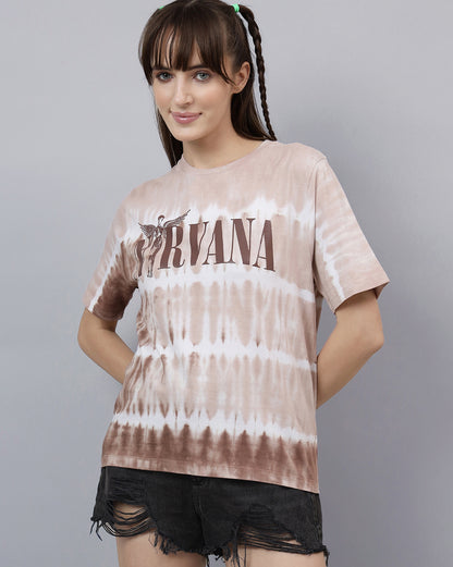 Nirvana Tie-Dye Regular Fit Tshirt  Women