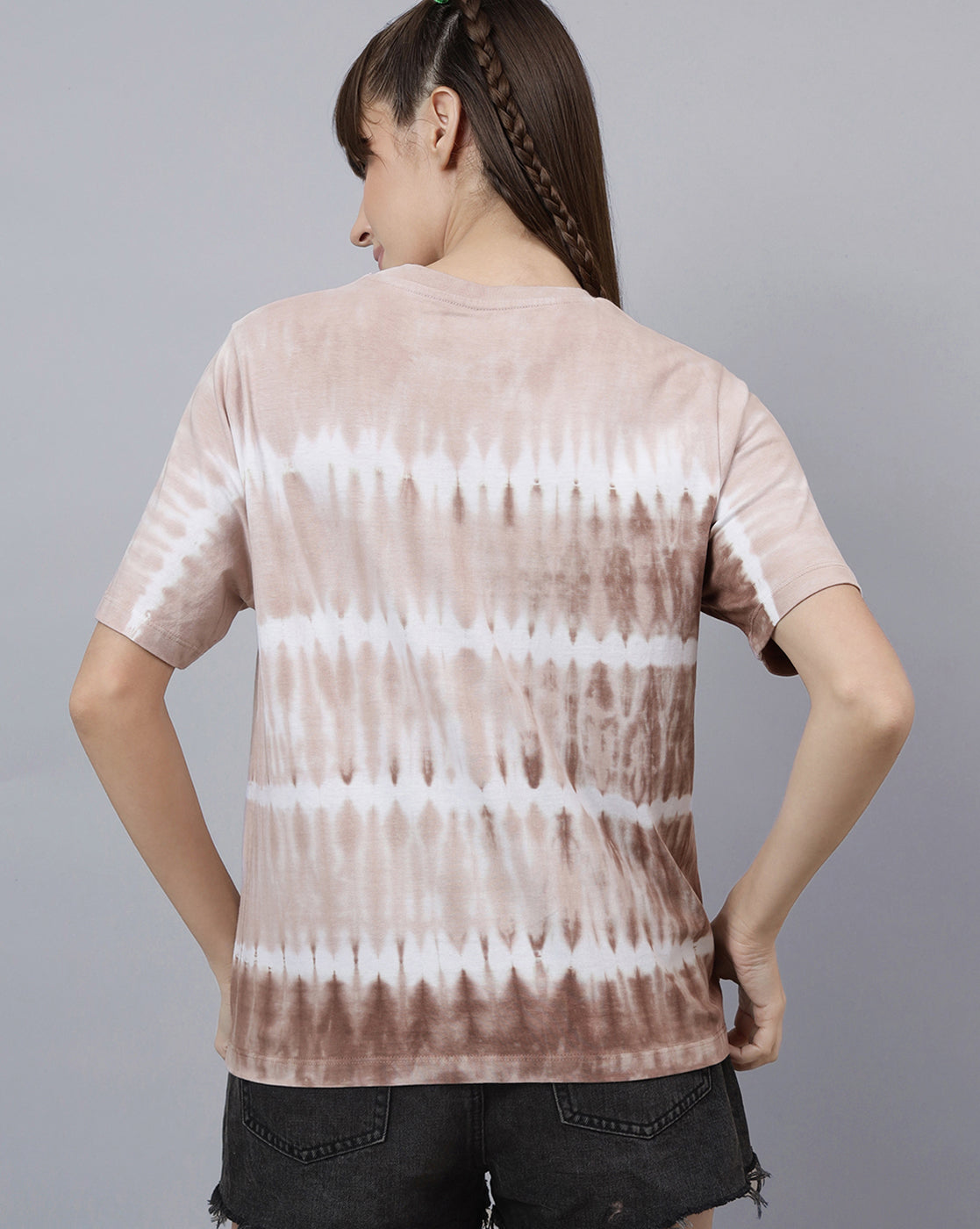Nirvana Printed Regular Fit Tshirt For Women